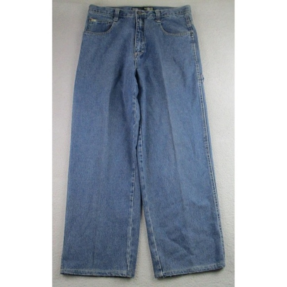 Southpole Jeans Mens 36 Blue Baggy Carpenter Denim Hammer Loop Loose Fit‎